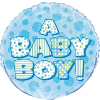 Baby Boy Balloon - Baby Boy Balloon - Balloon design may differ from the one shown.